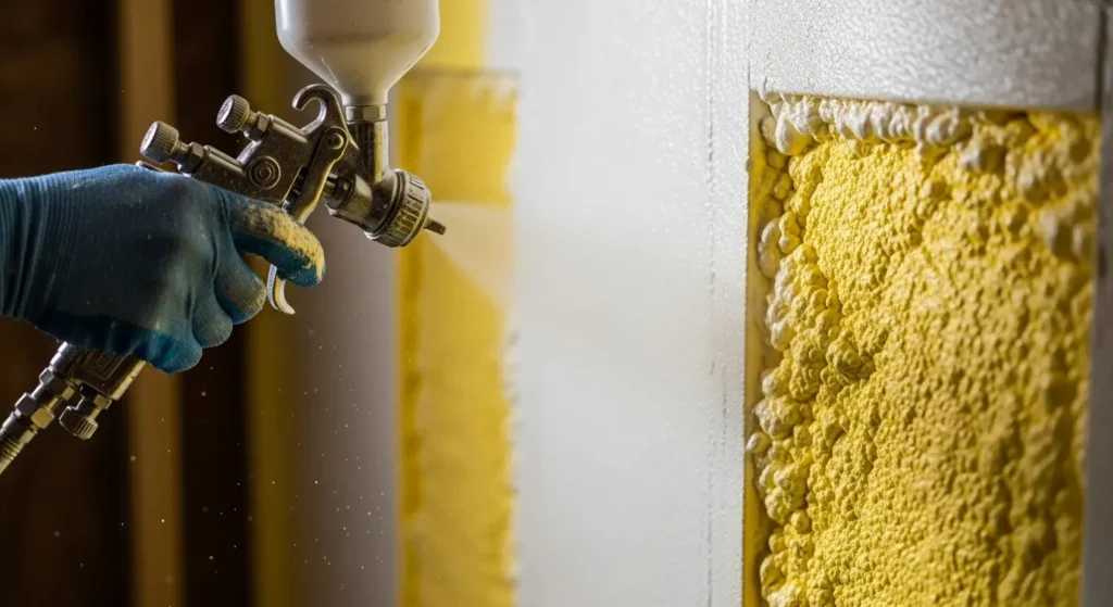 paint over spray foam insulation